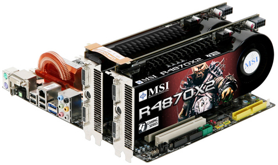  ## MSI'ın Çift Grafik İşlemcili Radeon HD 4870 X2 Modeli Göründü ##
