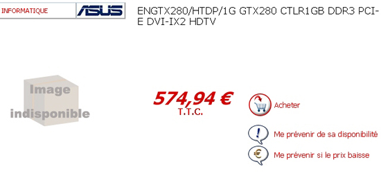  ## Asus GeForce GTX 280 Avrupa Fiyat Listelerine Girmeye Başladı ##