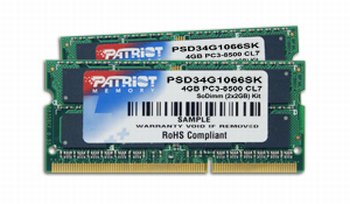  ## Patriot'dan Centrino 2 Platformu için Yeni DDR3 Bellekler ##