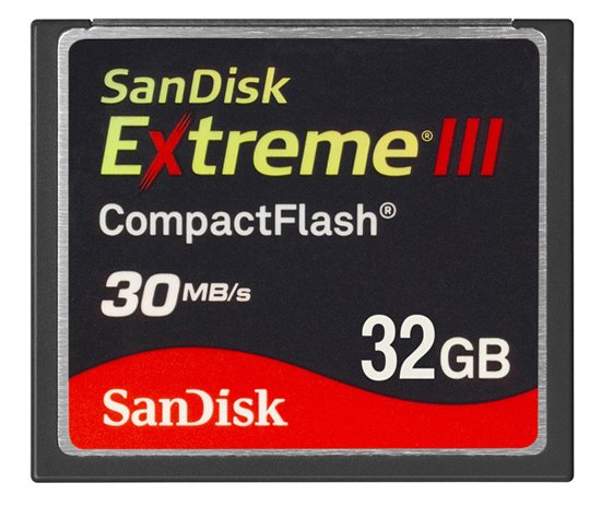  ## SanDisk'ten 30MB/sn Yazma Hızına Sahip 32GB'lık CompactFlash Kart ##