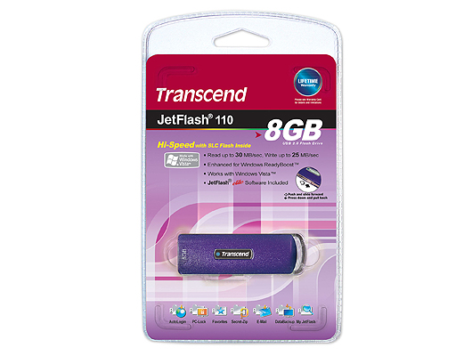  ## Transcend'den  8GB'lık Yeni USB Bellek; JetFlash 110 ##