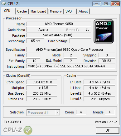  ## AMD Phenom 9850 Black Edition 3.5GHz'i Gördü ##