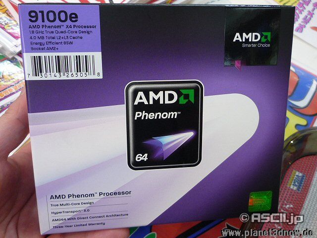  ## AMD'nin Phenom 9100e İşlemcisi Yurt Dışında Satışa Sunuldu ##