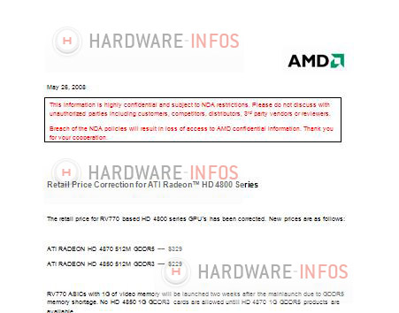 ## ATi Radeon HD 4800 Serisinin Fiyatlarını İçeren Yeni Döküman ##