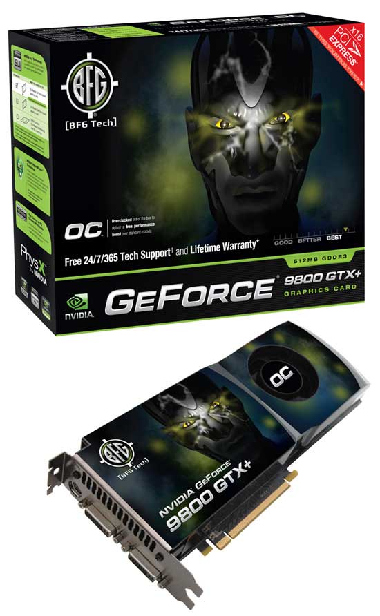  ## BFG GeForce 9800GTX+ OC Modelini Duyurdu ##