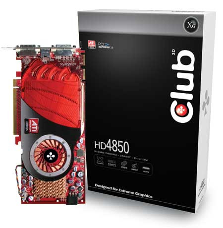  ## Club3D Radeon HD 4850 Modelini Duyurdu ##