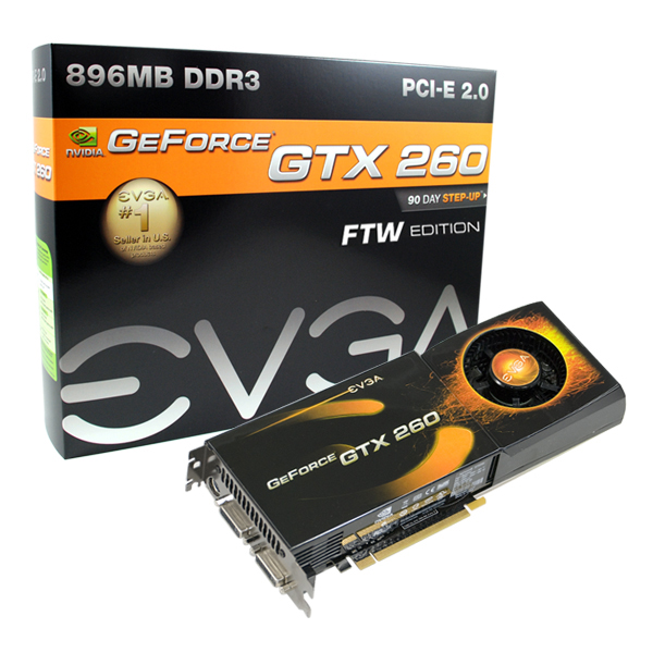  ## EVGA'nın GeForce GTX 260 FTW Modeli Saat Hızlarıyla Dikkat Çekiyor ##