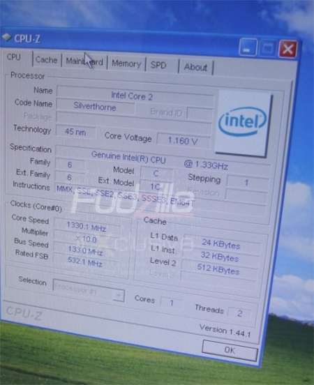  ## Intel'in ATOM İşlemcisine Ait Detaylar CPU-Z'de Göründü ##