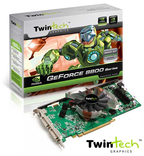  ## TwinTech Soğutması Özelleştirilen GeForce 8800GT Modelini Duyurdu ##