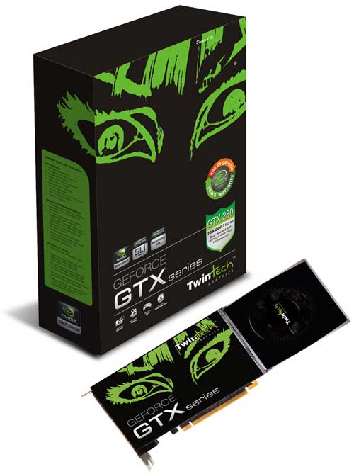  ## Twintech GeForce GTX 280 Modelini Duyurdu ##