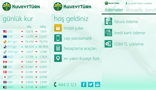 Kuveyt Turk Bankasinin Mobil Sube Uygulamasi Wp8 8 1 Cihazlar Icin Kullanima Sunuldu Teknoloji Haberleri