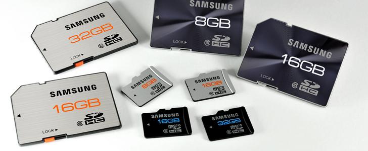 Samsung, yeni seri Class 10 microSDHC ve SDHC bellek kartlarını duyurdu