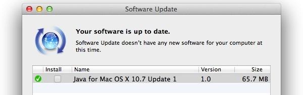 Apple'dan OS X 10.7 & 10.6 için iki yeni Java güncellemesi