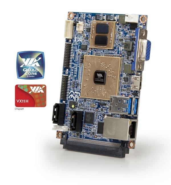 VIA'dan dört çekirdekli ve DirectX 11 destekli ultra-mini anakart
