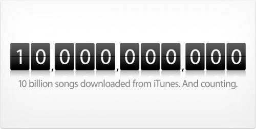 Apple'dan resmi açıklama: iTunes Store'dan 10 Milyarıncı şarkı satın alındı