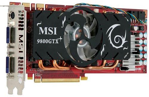 MSI fabrika çıkışı arttırılmış saat hızlarıyla gelen GeForce 9800GTX+ modelini tanıttı