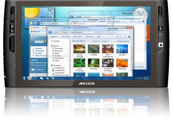 Archos'un Windows 7 destekli yeni tablet bilgisayarı; Archos 9