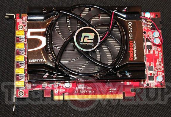 PowerColor, Radeon HD 5770 Eyefinity 5 modelini sergiliyor