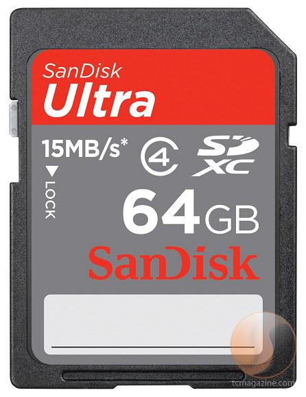 SanDisk 64GB kapasiteli SDXC bellek kartını duyurdu