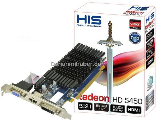 HIS, Radeon HD 5450 modellerini duyurdu