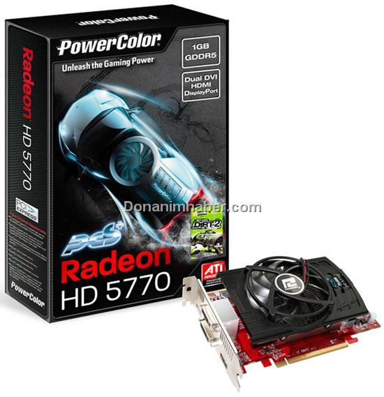 PowerColor özel tasarımlı Radeon HD 5770 PCS+ modelini tanıttı