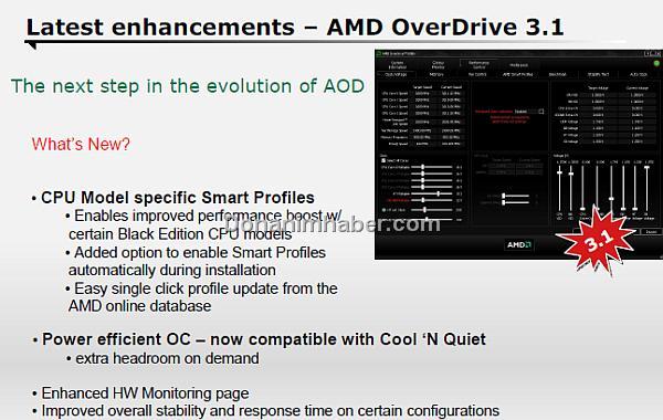 AMD'nin OverDrive 3.1 yazılımı 4 Kasım'da kullanıma sunuluyor