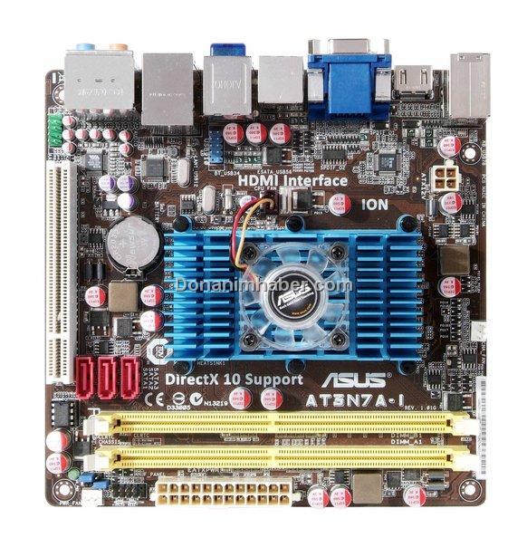 Asus'dan Nvidia ION tabanlı Mini-ITX anakart; AT3N7A-I