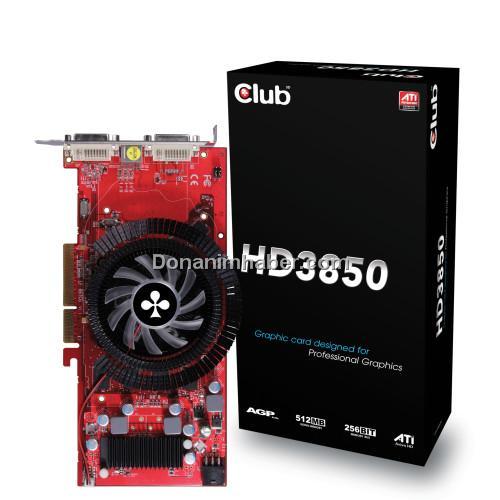 Club3D, AGP uyumlu yeni bir Radeon HD 3850 hazırladı