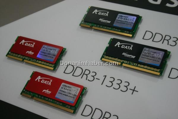 Computex 2009: A-Data'dan yüksek performanslı DDR3 SO-DIMM bellekler