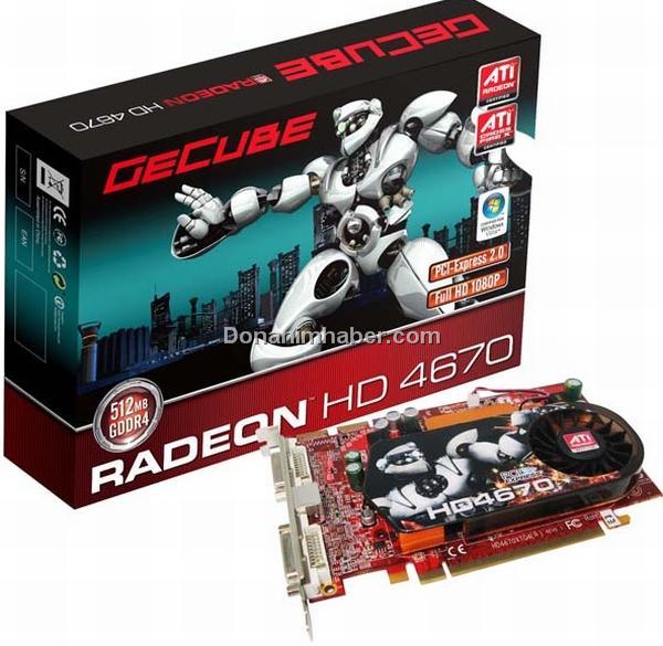 GeCube, GDDR4 bellekli Radeon HD 4670 modelini kullanıma sunuyor