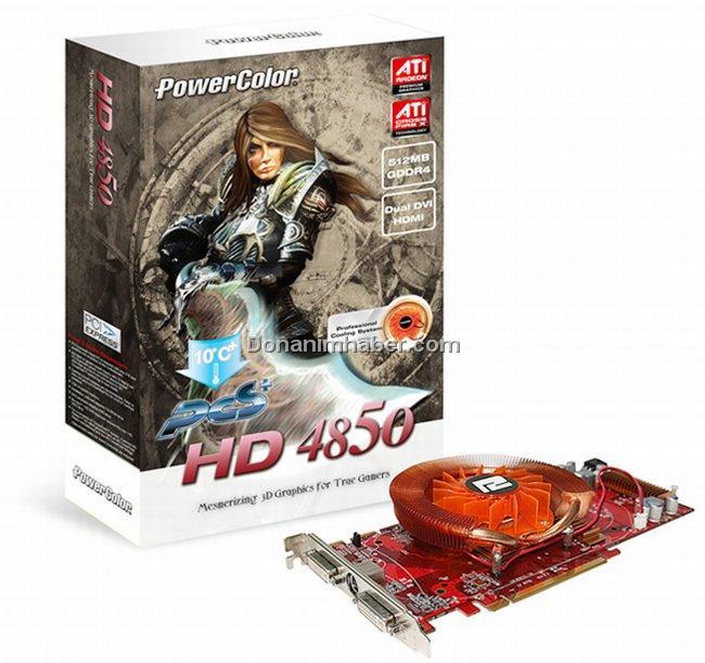 PowerColor GDDR4 bellekli Radeon HD 4850 modelini gösterdi