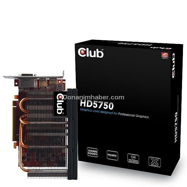 Club3D pasif soğutmalı Radeon HD 5750 modelini pazara sunuyor