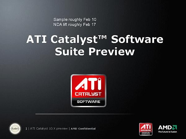 AMD'den son dönemin en önemli sürücü güncellemeleri: ATi Catalyst 10.2 ve 10.3