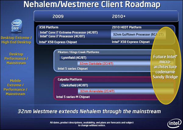 Intel'in 32nm Westmere işlemcileri detaylandı
