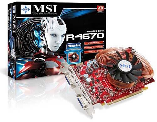MSI, Zalman soğutmalı Radeon HD 4670 modelini duyurdu
