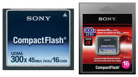 Sony 16GB kapasiteli CompactFlash bellek kartını duyurdu