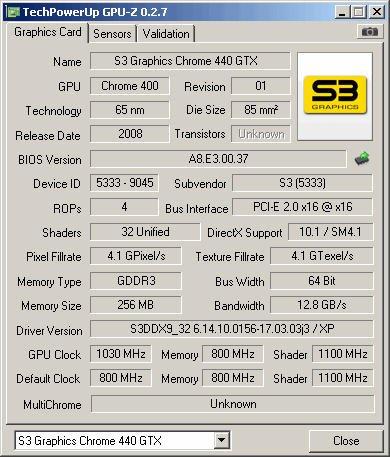 S3 Chrome 440GTX'in GPU hızı 1GHz'in üzerine çıkartıldı
