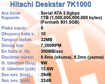 Hitachi Deskstar 1TB disk 7K1000 video incelemesi