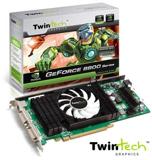Twintech'den 1GB bellekli ve özel soğutuculu GeForce 8800GT