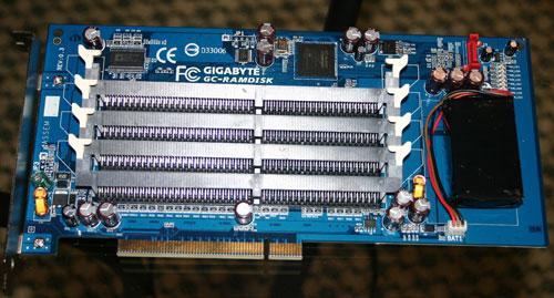 Gigabyte'dan RAMDISK PCI kart