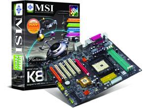 Msi K8N Neo Platinum ile Athlon 64'e başarılı overclock