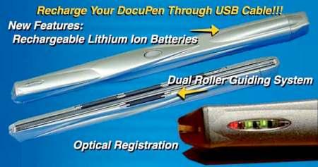 Kalem boyutunda, pilli, mobil sayfa tarayıcısı DocuPen (DPEN-R700)