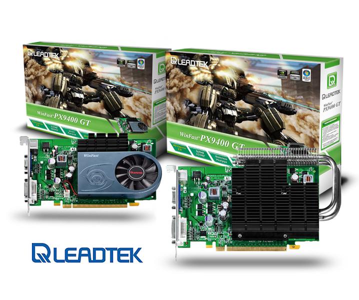 Leadtek aktif ve pasif soğutmalı GeForce 9400GT modellerini duyurdu