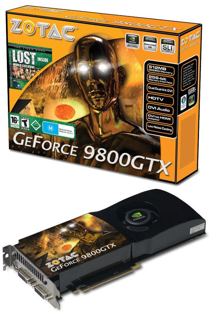 ZOTAC GeForce 9800GTX modelini anons etti