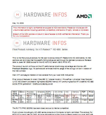 ATi Radeon HD 4800 serisinin detaylı teknik özellikleri ortaya çıktı