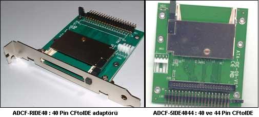 SD veya CF hafıza kartlarınızı Harddisk olarak kullanın ; SD/CF to IDE adaptörleri