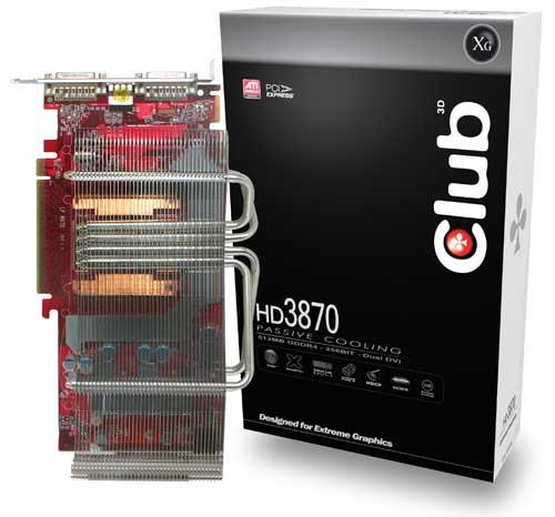 Club3D'den pasif soğutmalı yeni Radeon HD 3870