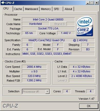 CPU-Z v1.47 kullanıma sunuldu