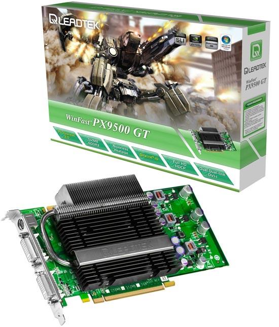 Leadtek pasif soğutmalı ve GDDR3 bellekli GeForce 9500GT modelini duyurdu
