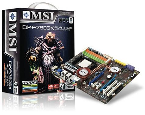 MSI 790GX yonga setli yeni anakartı DKA790GX Platinum'u duyurdu